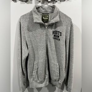 Root’s Men’s Grey Zip Up Sweater